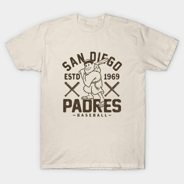 Retro San Diego Padres 1 by Buck Tee T-Shirt by Buck Tee